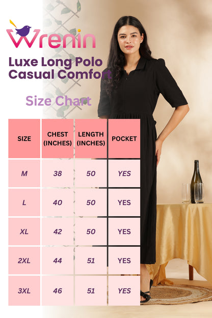 CLOUD SOFT ZIP & GO DRESS| MUSLIN | CENTER ZIP| ADJUSTABLE KNOT |FEEDING FRIENDLY| RAVEN