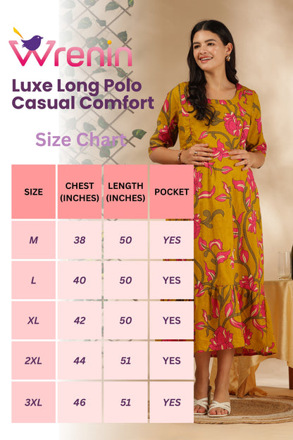 MATERNITY & BEYOND OUTDOORS | 100% COTTON | INVISIBLE SIDE ZIPS | ADJUSTABLE KNOT | GULABI
