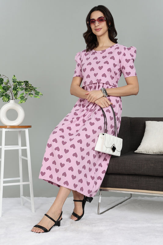 ZIPLESS MATERNITY WEAR |PUFFSLEEVE | VALENTINE VOGUE
