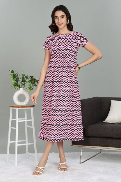 ZIPLESS MATERNITY WEAR |SHORTSLEEVE | ZIGZAG ZEAL