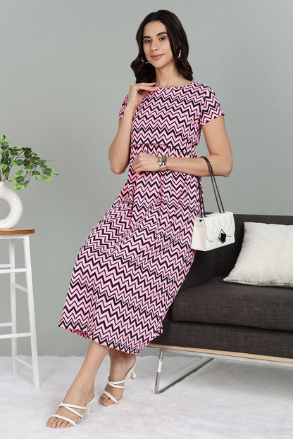 ZIPLESS MATERNITY WEAR |SHORTSLEEVE | ZIGZAG ZEAL
