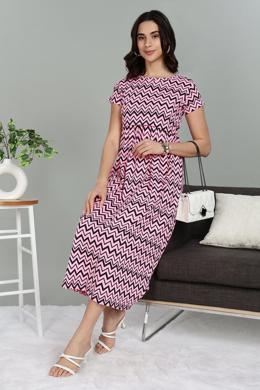 ZIPLESS MATERNITY WEAR |SHORTSLEEVE | ZIGZAG ZEAL