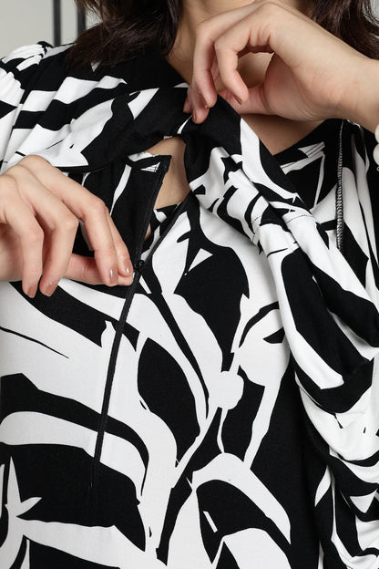 Maternity wear with Shawl - Ebony Flora