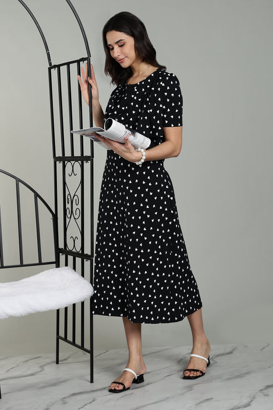 Maternity wear with Shawl - Luxe Starry Romance