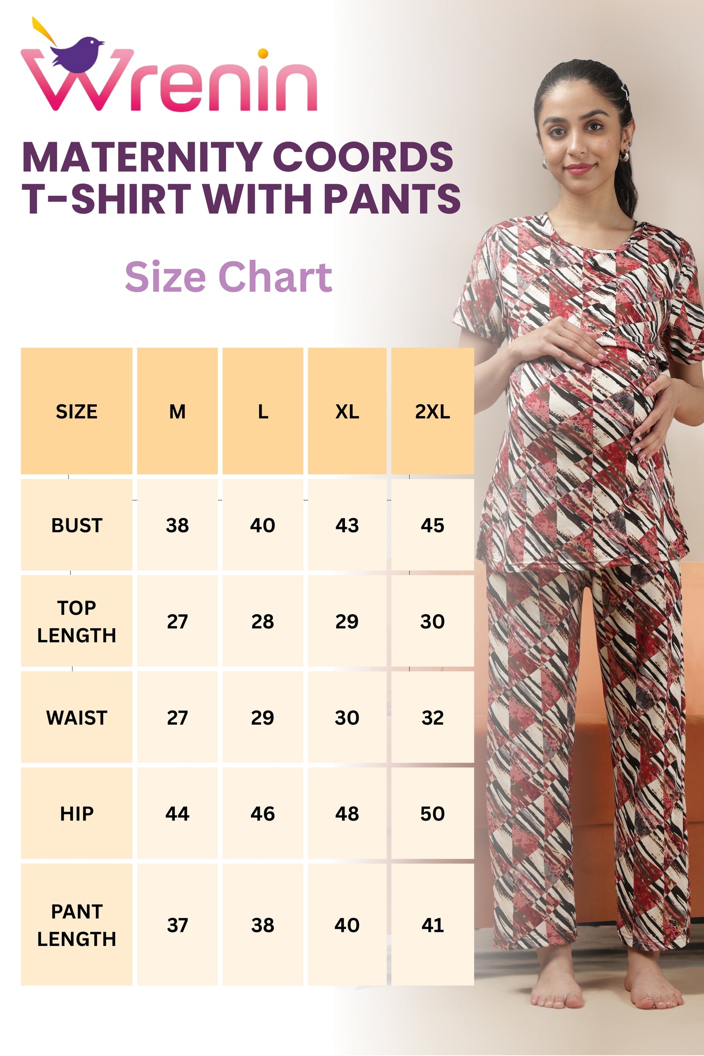 MATERNITY COORDS | ZIPLESS T-SHIRT WITH PANTS |SPUN |INTRODUCTORY PRICE | BUTTERCREAM POISE