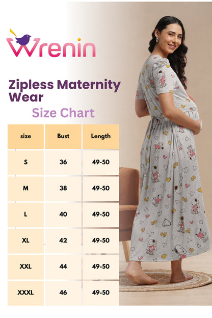 ZIPLESS MATERNITY WEAR | KNITTED COTTON | CLOUD SOFT | SNOOPY
