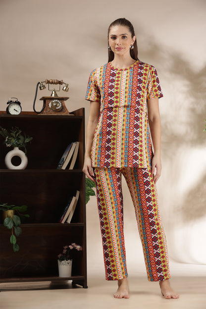 MATERNITY COORDS | ZIPLESS T-SHIRT WITH PANTS |SPUN |INTRODUCTORY PRICE | DESI MOSAIC