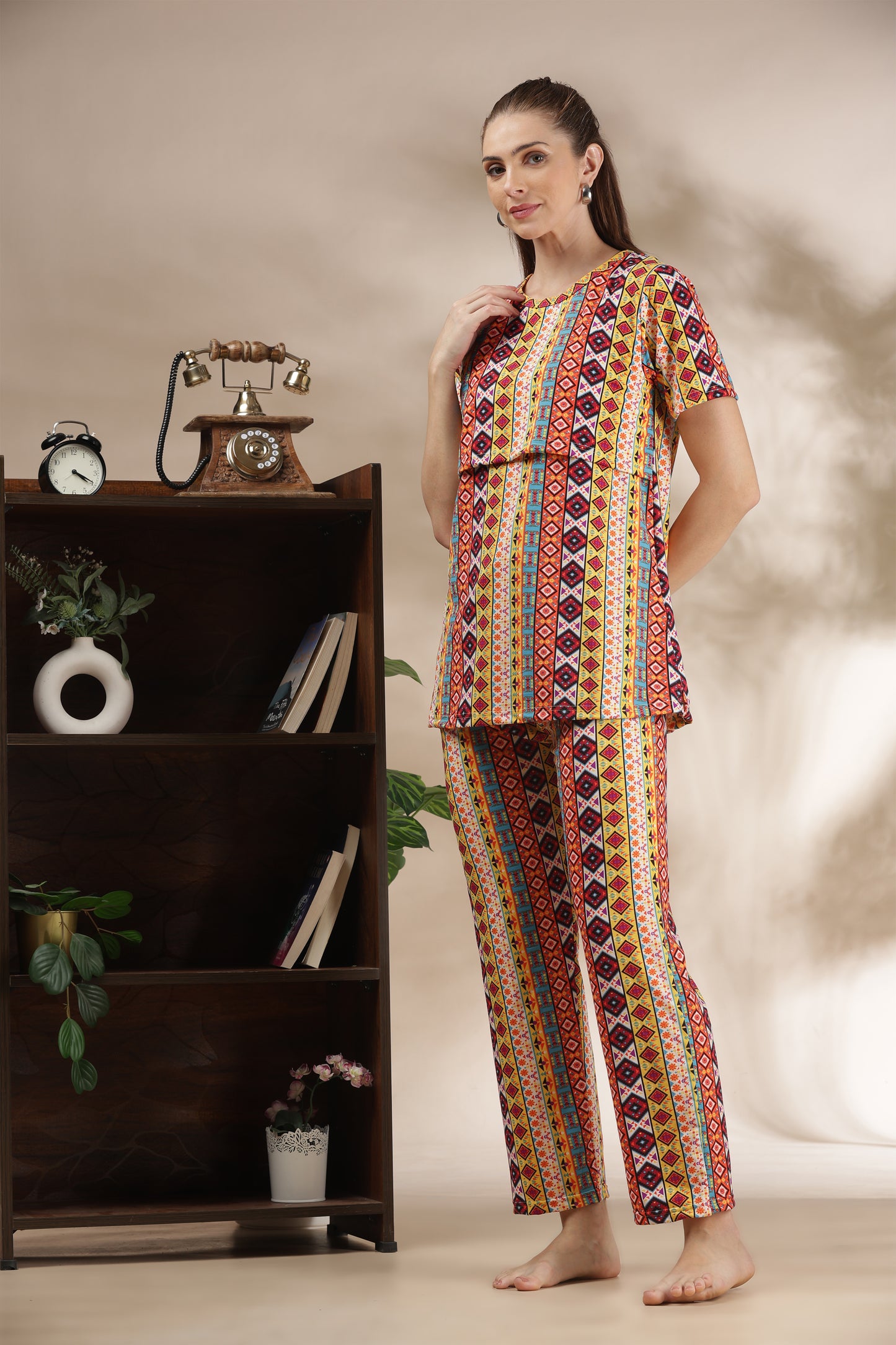 MATERNITY COORDS | ZIPLESS T-SHIRT WITH PANTS |SPUN |INTRODUCTORY PRICE | DESI MOSAIC