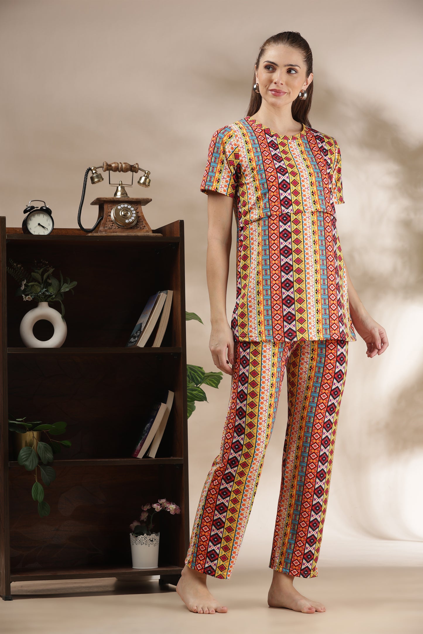 MATERNITY COORDS | ZIPLESS T-SHIRT WITH PANTS |SPUN |INTRODUCTORY PRICE | DESI MOSAIC