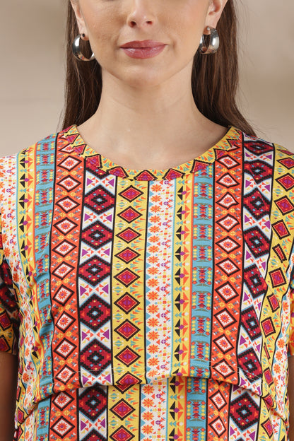MATERNITY COORDS | ZIPLESS T-SHIRT WITH PANTS |SPUN |INTRODUCTORY PRICE | DESI MOSAIC