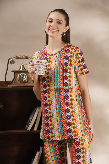 MATERNITY COORDS | ZIPLESS T-SHIRT WITH PANTS |SPUN |INTRODUCTORY PRICE | DESI MOSAIC