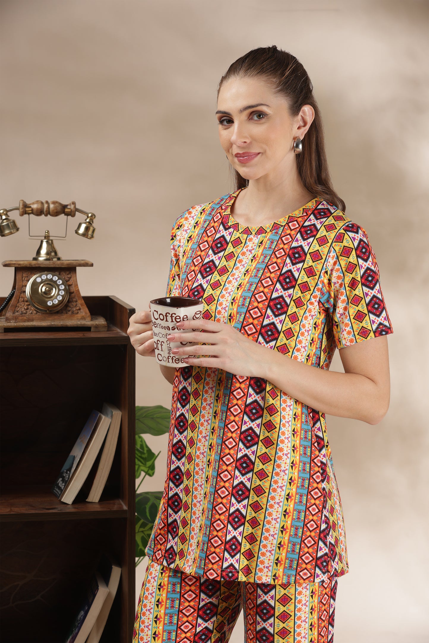 MATERNITY COORDS | ZIPLESS T-SHIRT WITH PANTS |SPUN |INTRODUCTORY PRICE | DESI MOSAIC