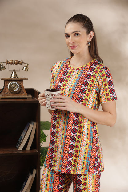 MATERNITY COORDS | ZIPLESS T-SHIRT WITH PANTS |SPUN |INTRODUCTORY PRICE | DESI MOSAIC