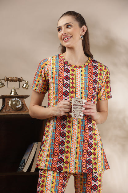 MATERNITY COORDS | ZIPLESS T-SHIRT WITH PANTS |SPUN |INTRODUCTORY PRICE | DESI MOSAIC