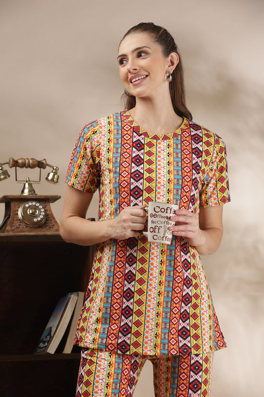 MATERNITY COORDS | ZIPLESS T-SHIRT WITH PANTS |SPUN |INTRODUCTORY PRICE | DESI MOSAIC