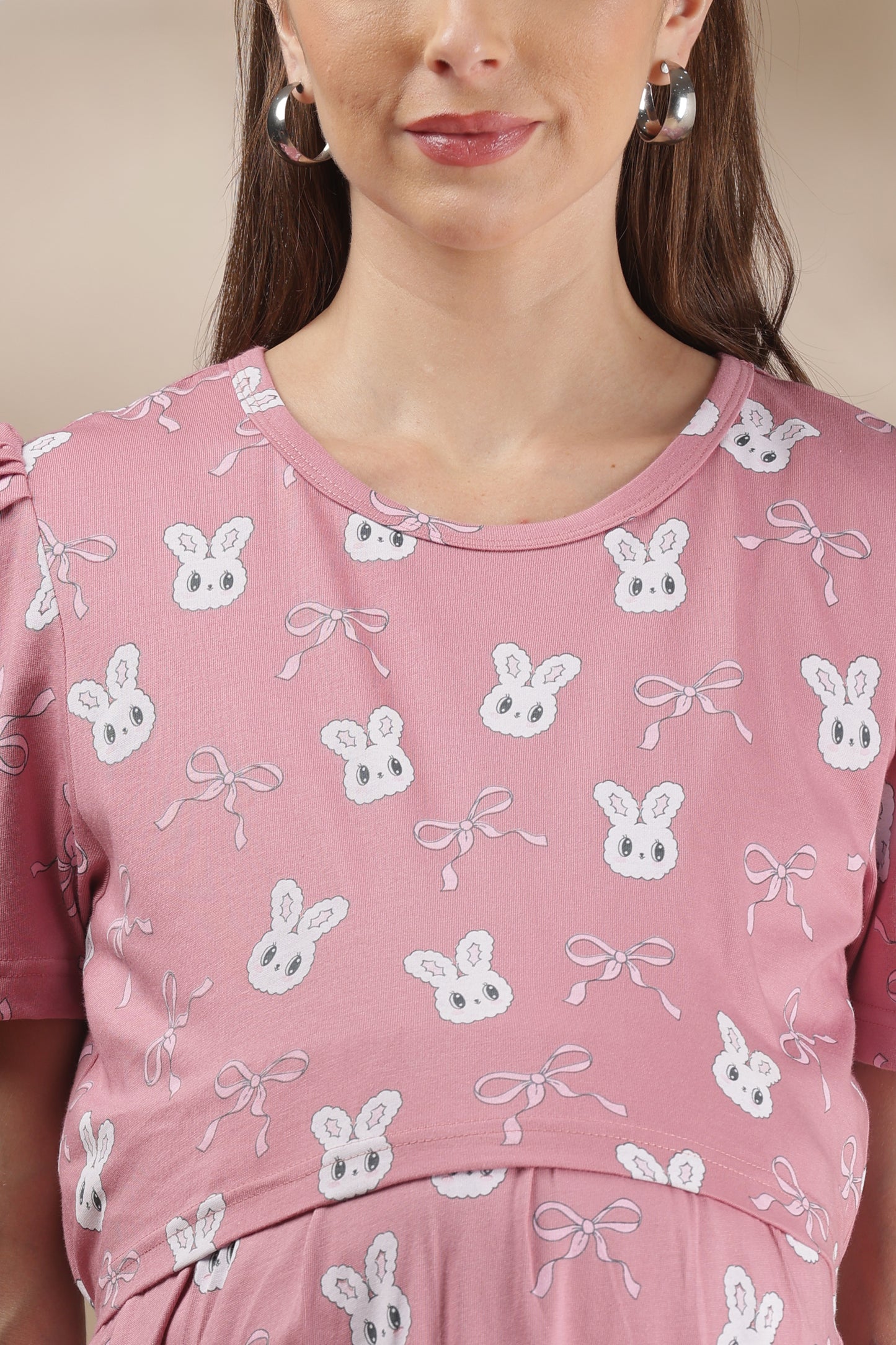 ZIPLESS MATERNITY WEAR | PUFFSLEEVE | MAMA BUNNY BLISS