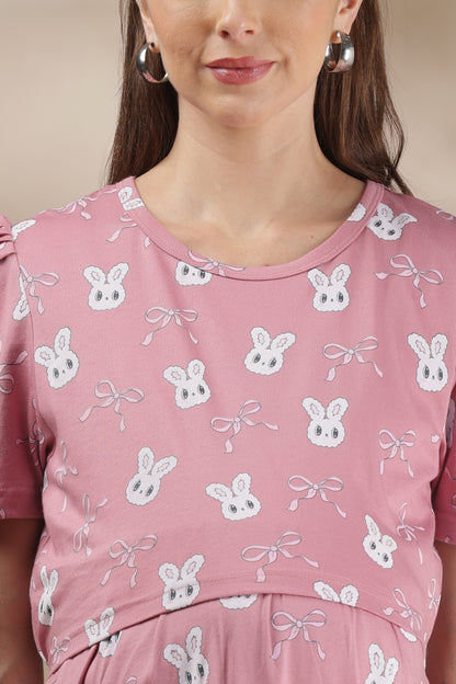 ZIPLESS MATERNITY WEAR | PUFFSLEEVE | MAMA BUNNY BLISS