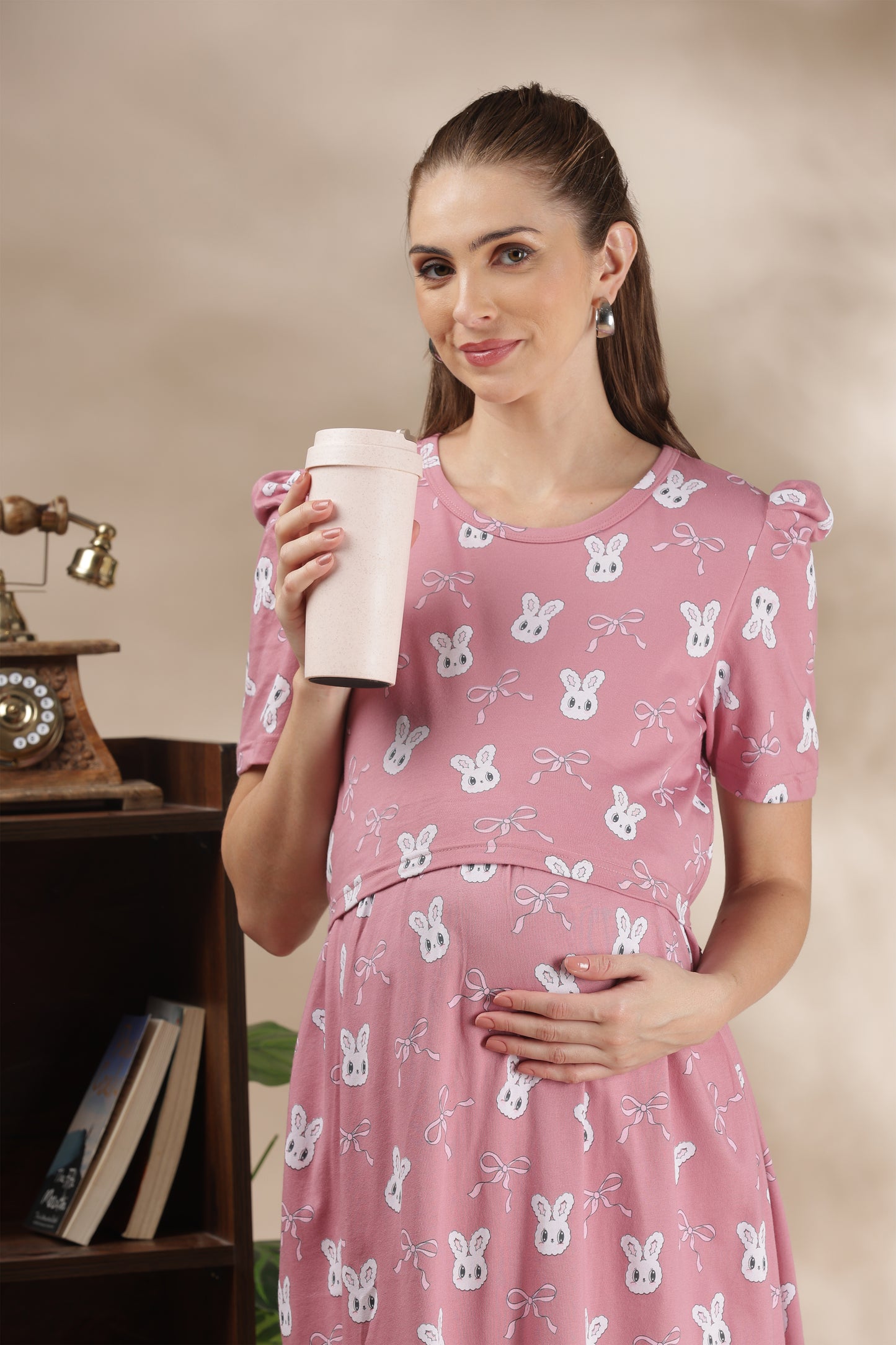 ZIPLESS MATERNITY WEAR | PUFFSLEEVE | MAMA BUNNY BLISS