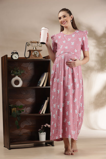 ZIPLESS MATERNITY WEAR | PUFFSLEEVE | MAMA BUNNY BLISS