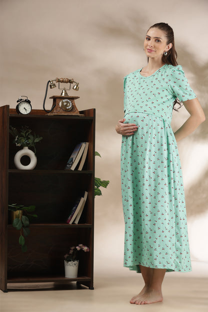 ZIPLESS MATERNITY WEAR | PUFFSLEEVE | CHERRY KISS