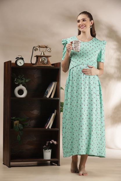 ZIPLESS MATERNITY WEAR | PUFFSLEEVE | CHERRY KISS
