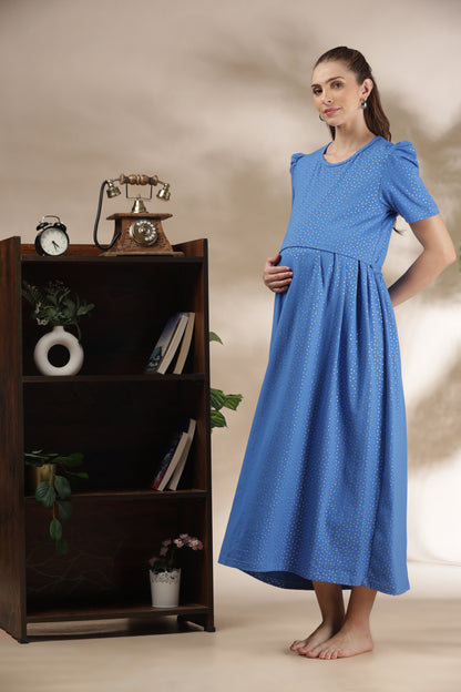 ZIPLESS MATERNITY WEAR | PUFFSLEEVE | SKY LULLABY