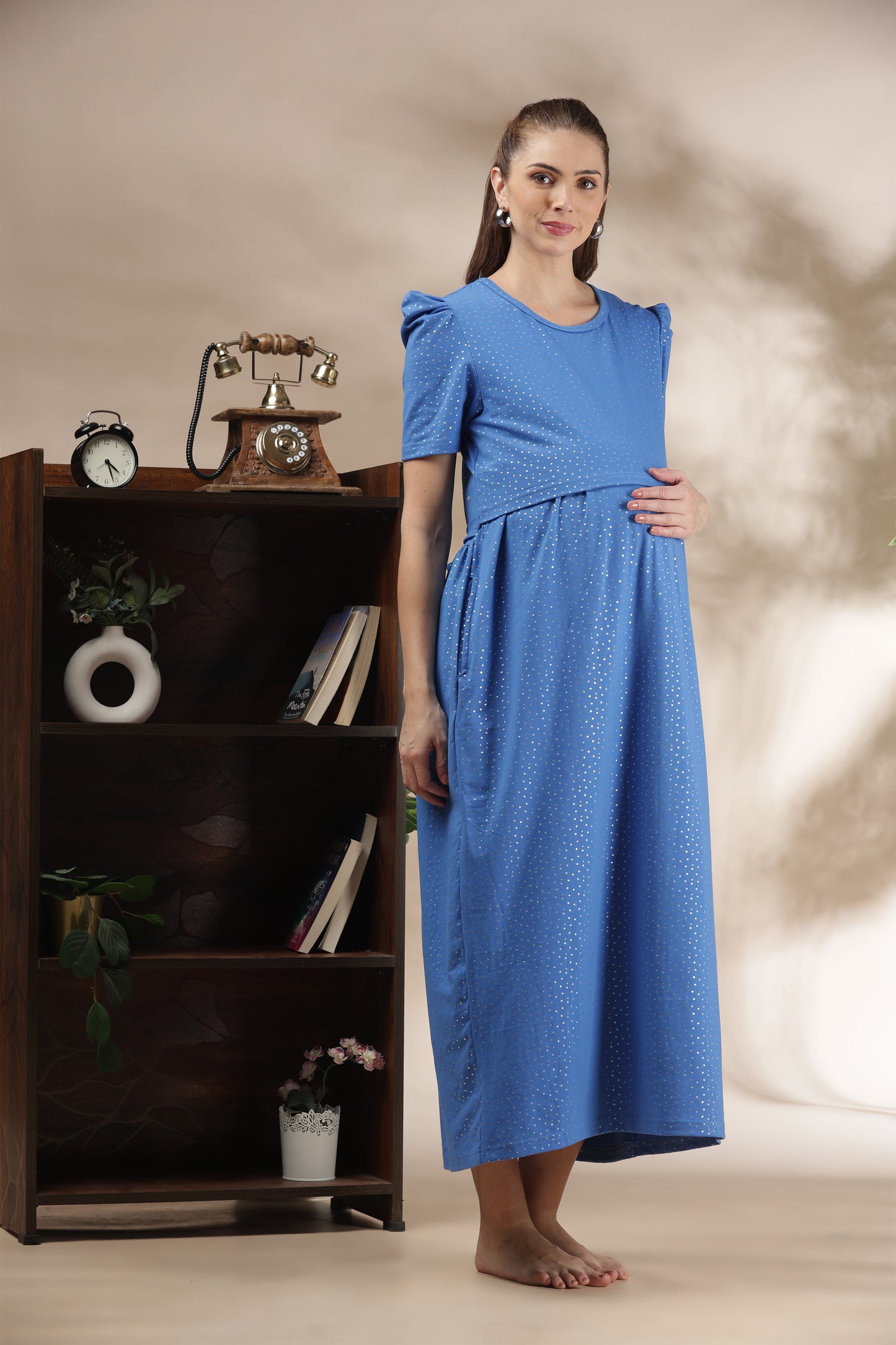 ZIPLESS MATERNITY WEAR | PUFFSLEEVE | SKY LULLABY