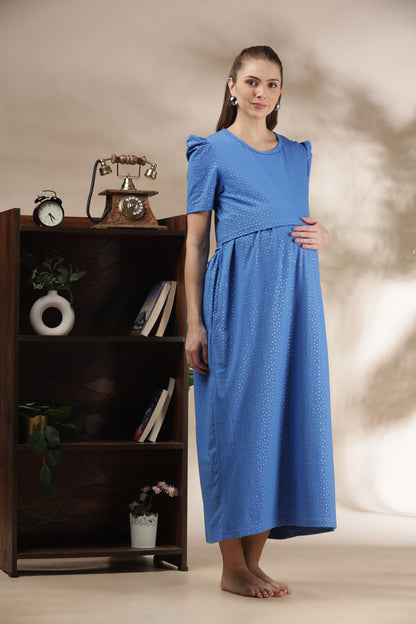 ZIPLESS MATERNITY WEAR | PUFFSLEEVE | SKY LULLABY