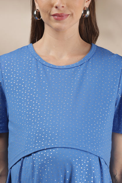 ZIPLESS MATERNITY WEAR | PUFFSLEEVE | SKY LULLABY