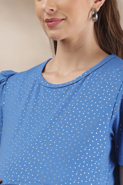 ZIPLESS MATERNITY WEAR | PUFFSLEEVE | SKY LULLABY