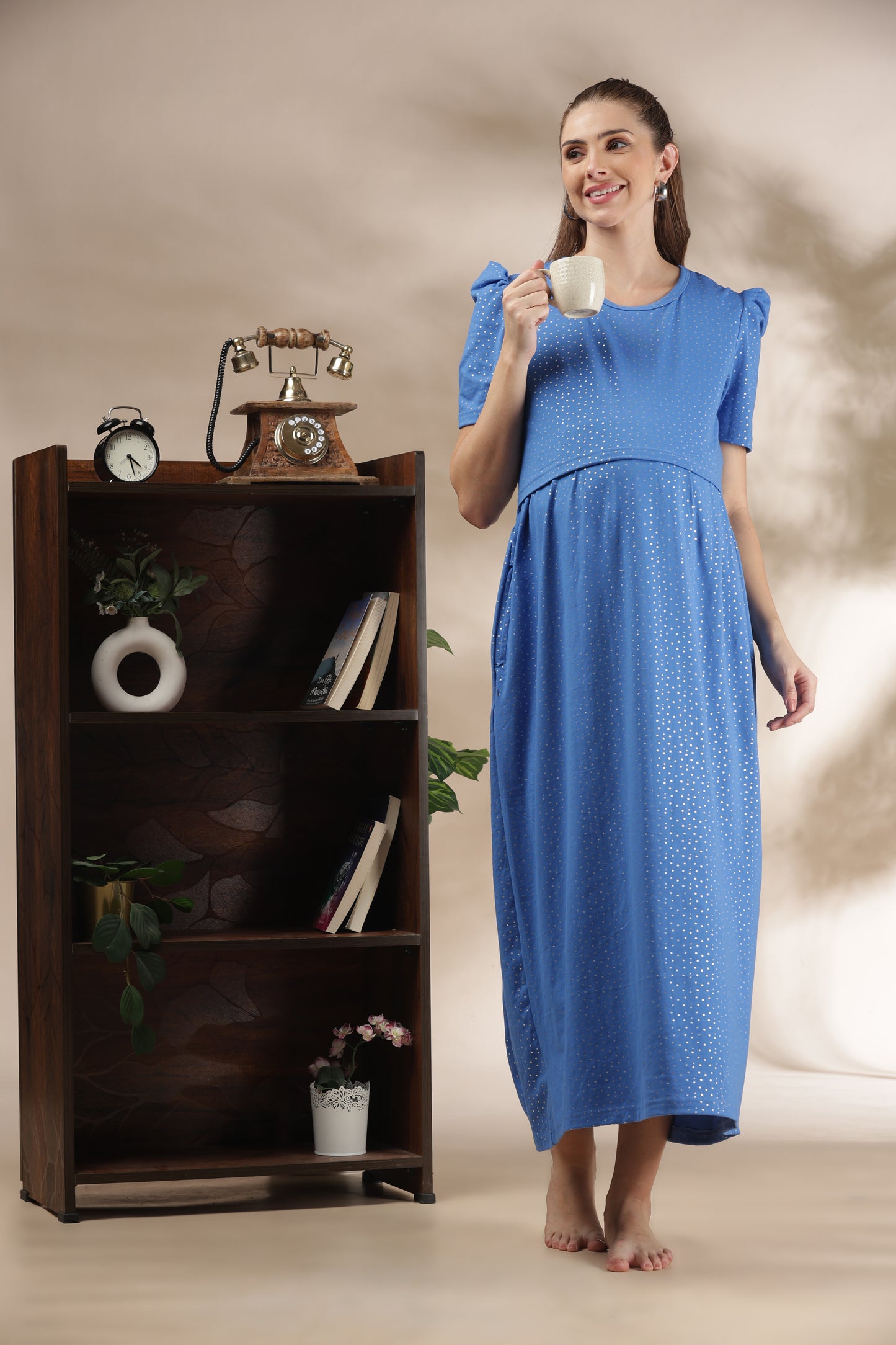 ZIPLESS MATERNITY WEAR | PUFFSLEEVE | SKY LULLABY