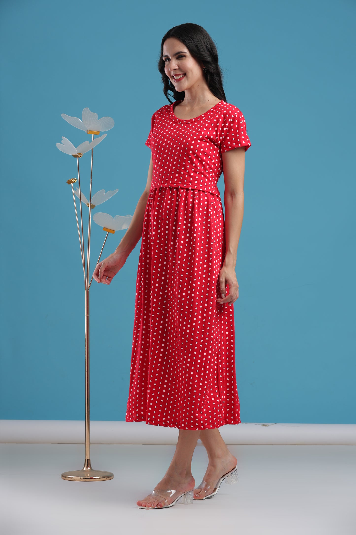 ZIPLESS MATERNITY WEAR | SHORTSLEEVE |  RED RADIANCE