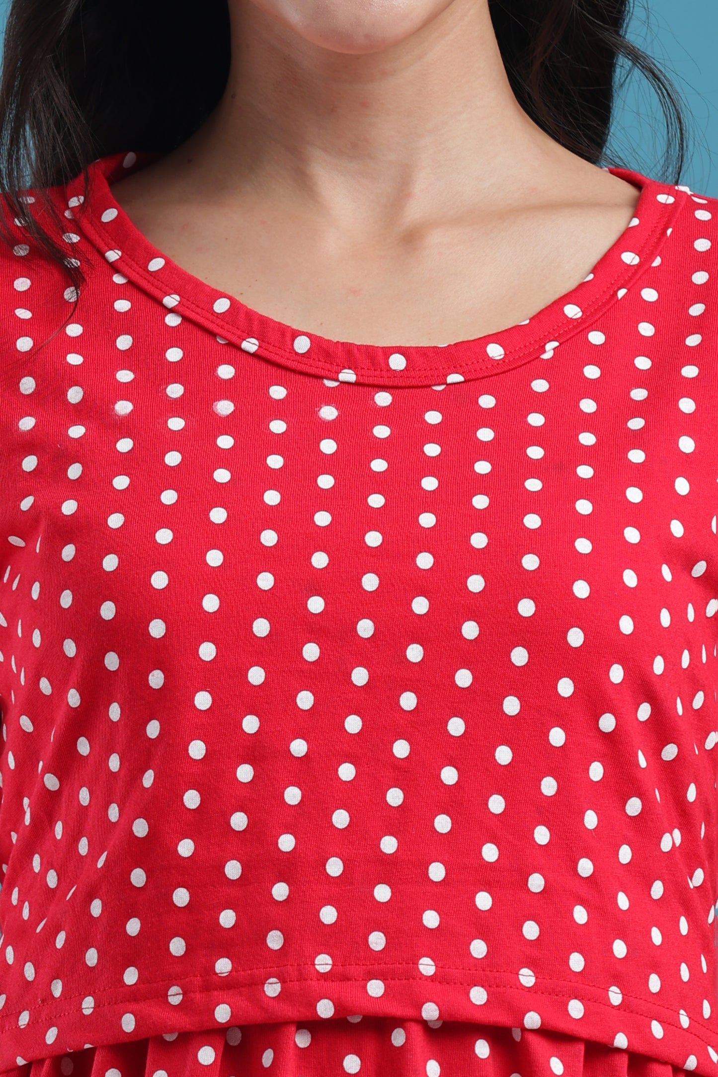 ZIPLESS MATERNITY WEAR | SHORTSLEEVE |  RED RADIANCE