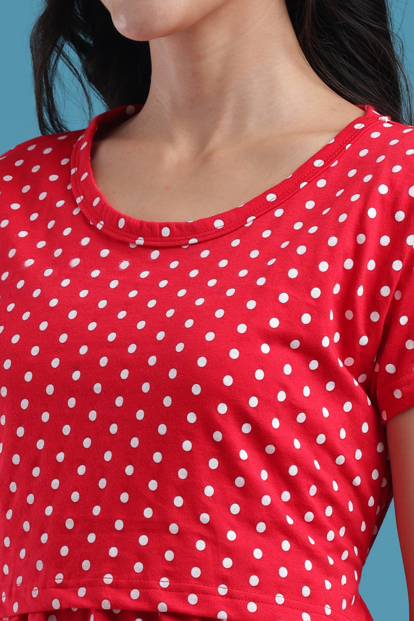 ZIPLESS MATERNITY WEAR | SHORTSLEEVE |  RED RADIANCE