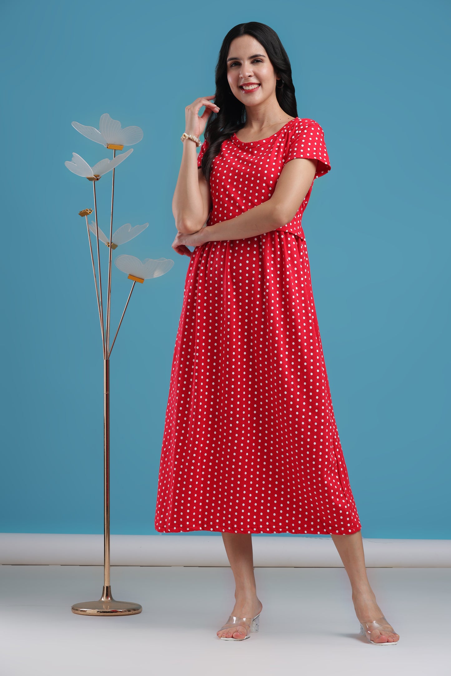 ZIPLESS MATERNITY WEAR | SHORTSLEEVE |  RED RADIANCE