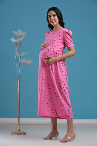 ZIPLESS MATERNITY WEAR | PUFFSLEEVE | HEIRLOOM DOTE