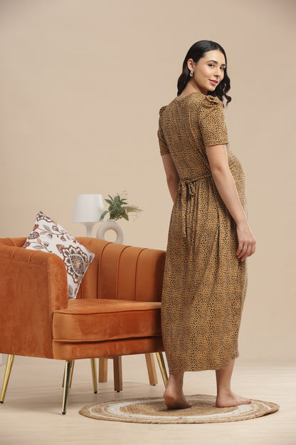 ZIPLESS MATERNITY WEAR | PUFF SLEEVE | SPUN COTTON| FIERCE & FEMININE