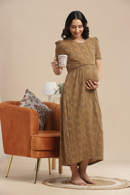 ZIPLESS MATERNITY WEAR | PUFF SLEEVE | SPUN COTTON| FIERCE & FEMININE