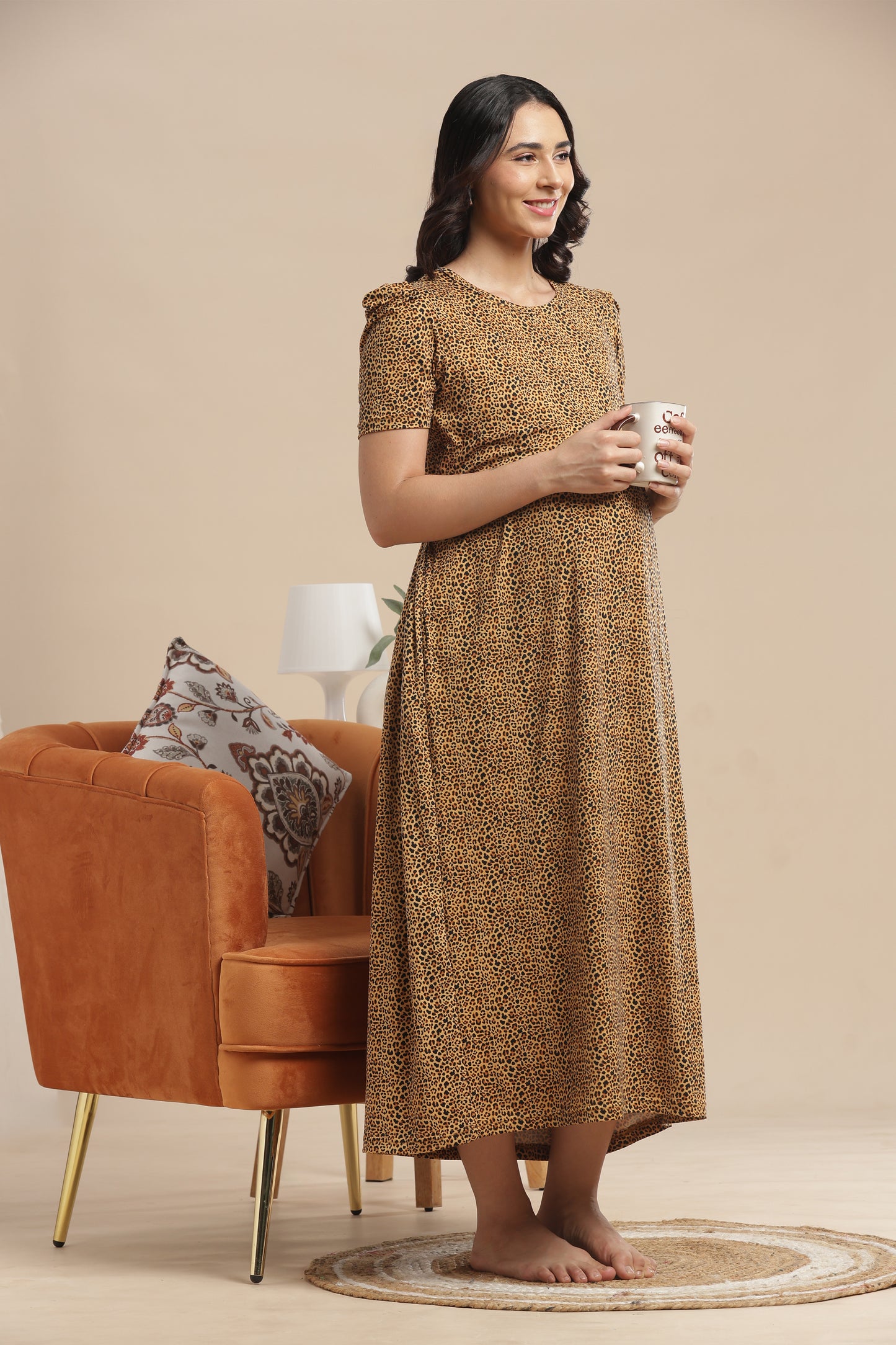 ZIPLESS MATERNITY WEAR | PUFF SLEEVE | SPUN COTTON| FIERCE & FEMININE
