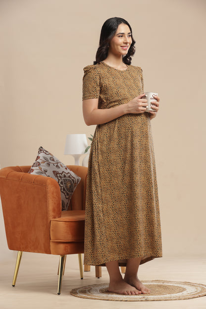 ZIPLESS MATERNITY WEAR | PUFF SLEEVE | SPUN COTTON| FIERCE & FEMININE