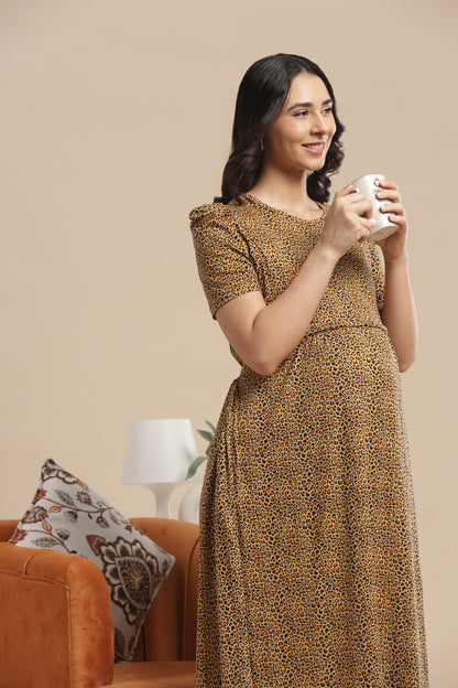 ZIPLESS MATERNITY WEAR | PUFF SLEEVE | SPUN COTTON| FIERCE & FEMININE