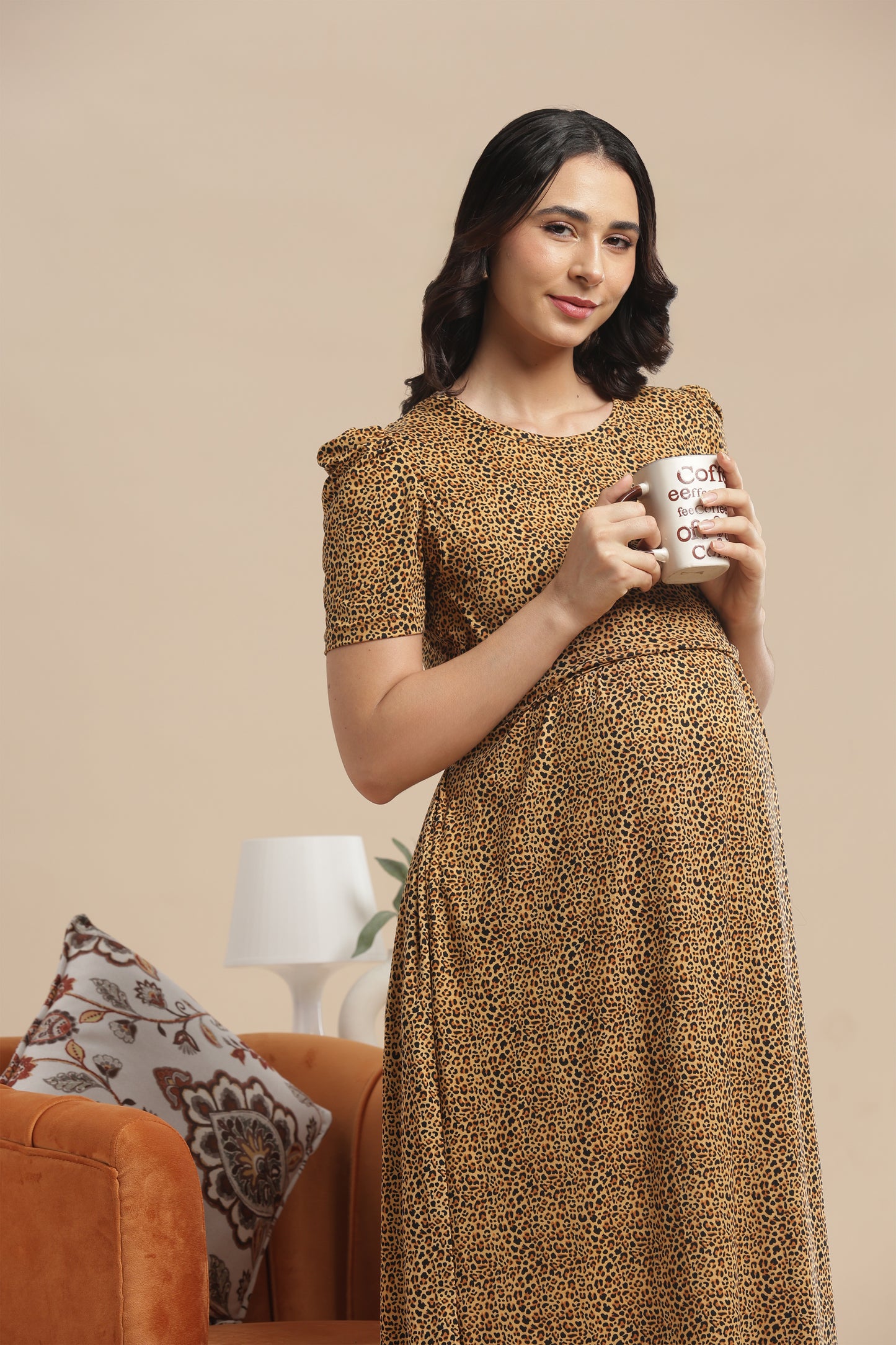 ZIPLESS MATERNITY WEAR | PUFF SLEEVE | SPUN COTTON| FIERCE & FEMININE