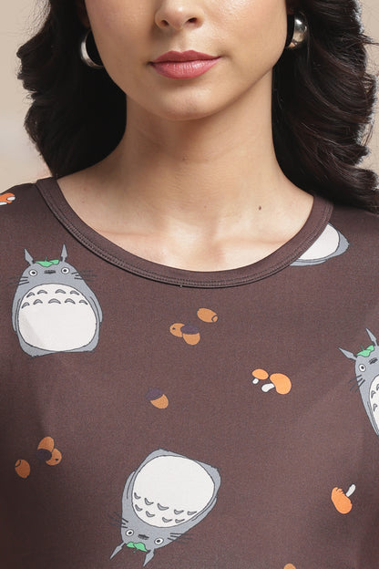 ZIPLESS MATERNITY WEAR | SHORT SLEEVE | SPUN COTTON| MAMA'S COCOA WHIMSY