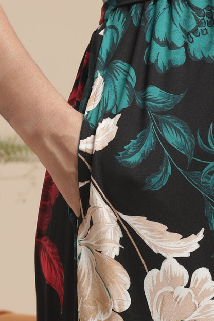 ZIPLESS MATERNITY WEAR | BUTTERY SOFT | SPUN COTTON| TWILIGHT BLOSSOM MAGIC