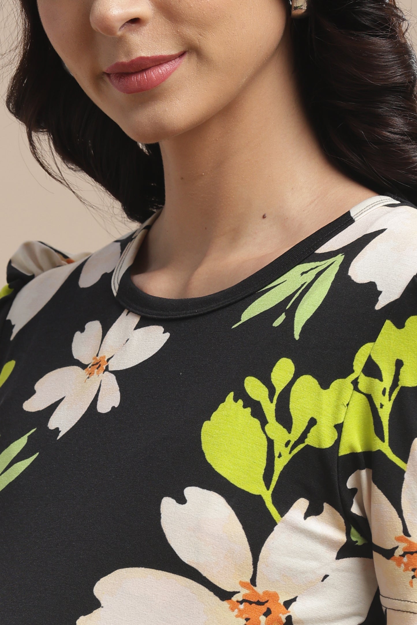 ZIPLESS MATERNITY WEAR | PUFF SLEEVE | SPUN COTTON| BLOOMING MOTHERHOOD