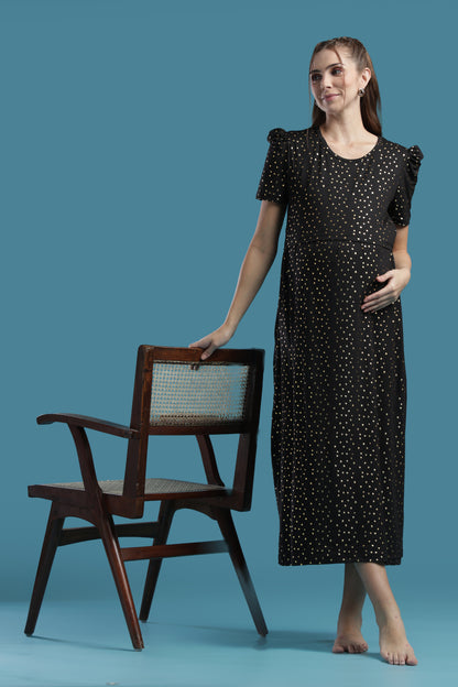 ZIPLESS MATERNITY WEAR | PUFFSLEEVE | SPUN | QUEENLY COMFORT