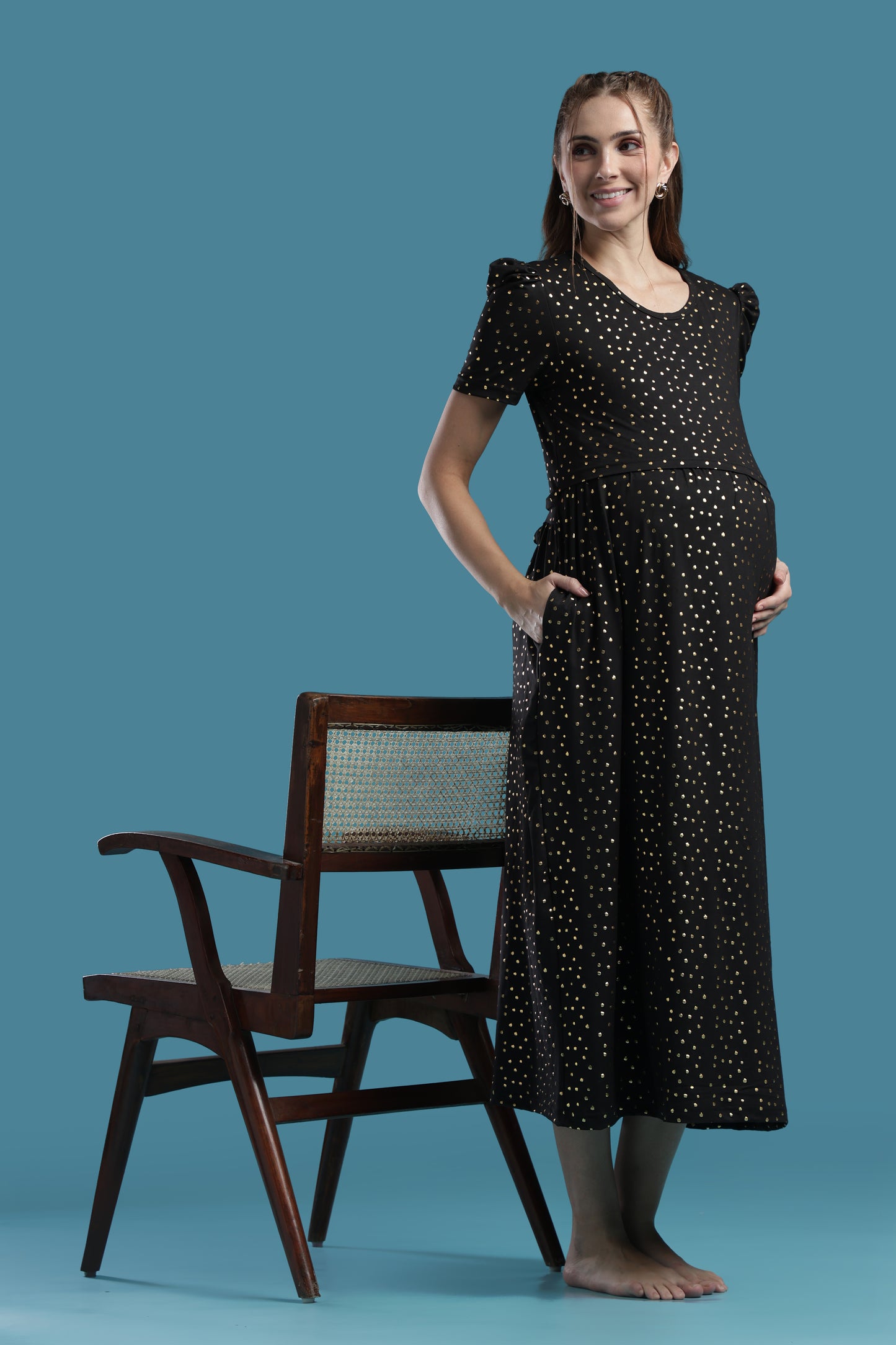ZIPLESS MATERNITY WEAR | PUFFSLEEVE | SPUN | QUEENLY COMFORT