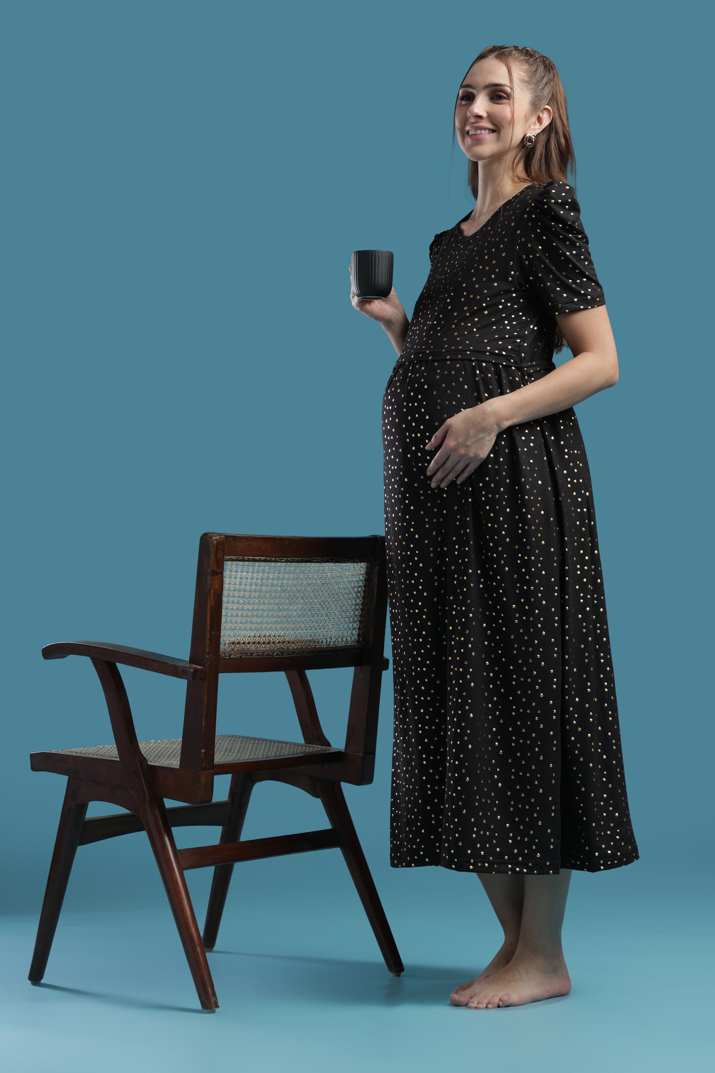 ZIPLESS MATERNITY WEAR | PUFFSLEEVE | SPUN | QUEENLY COMFORT