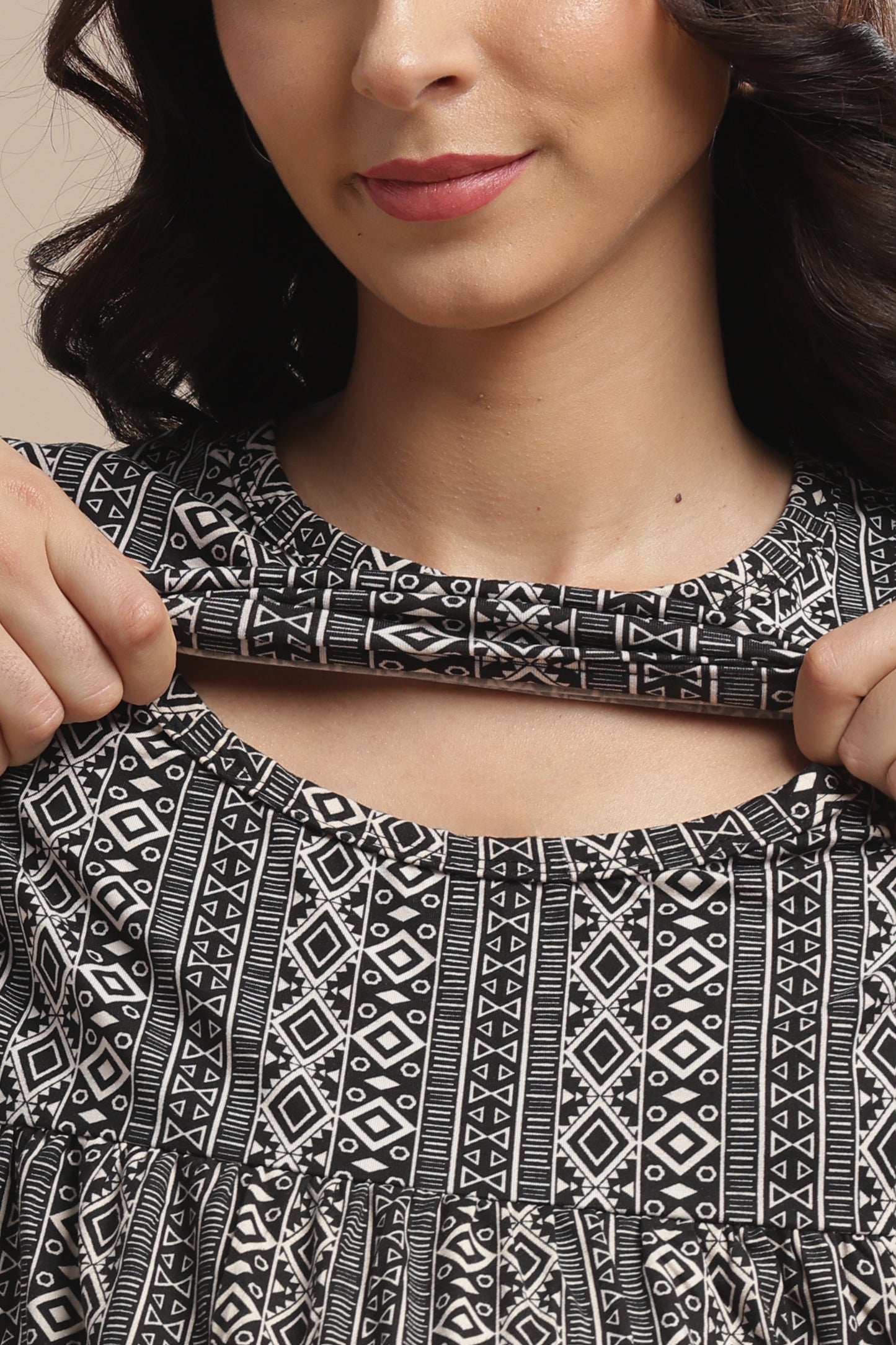 ZIPLESS MATERNITY WEAR | PUFF SLEEVE | SPUN COTTON| ETHNORA