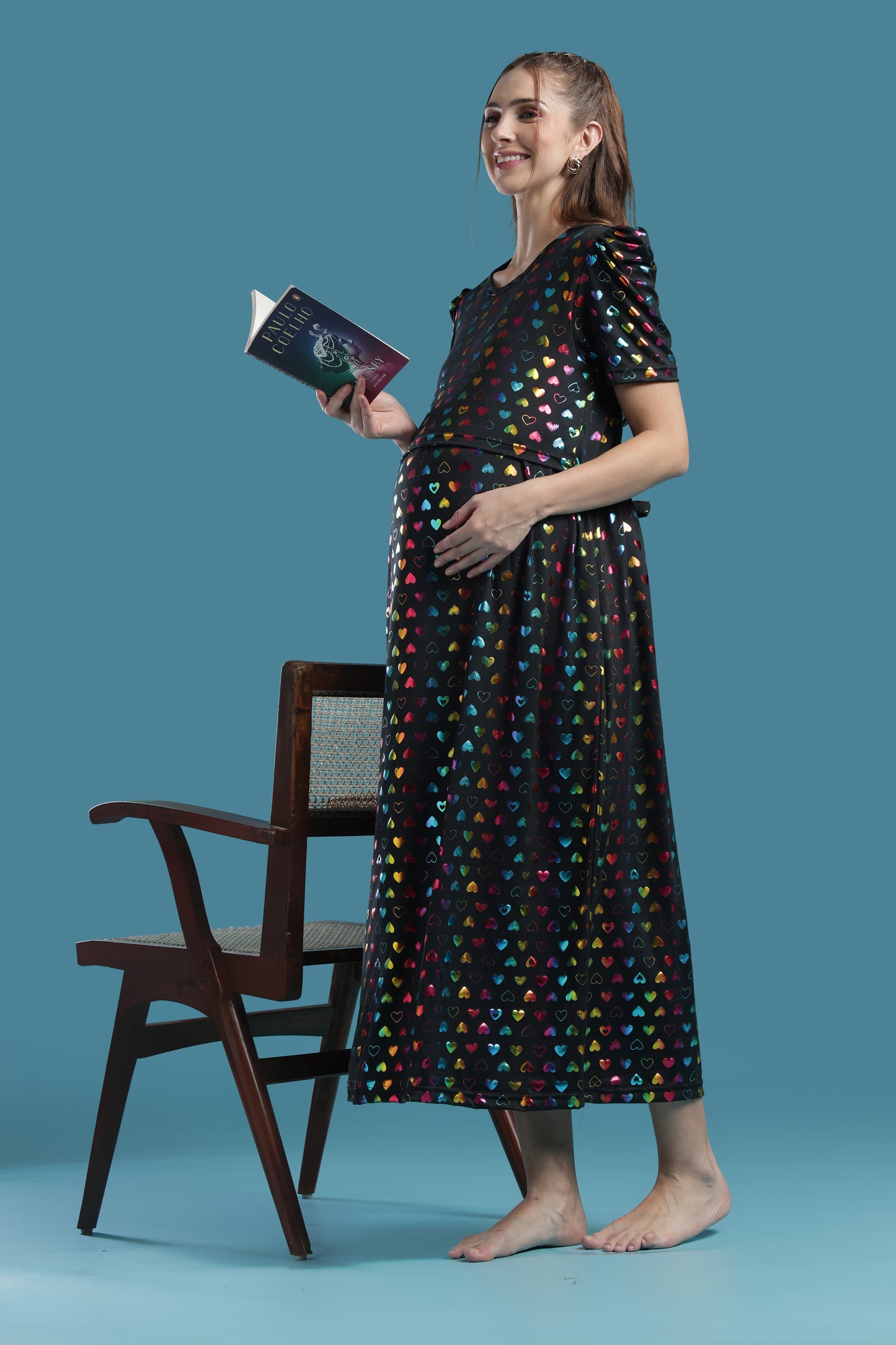 ZIPLESS MATERNITY WEAR | PUFFSLEEVE | SPUN | HEART SPARKLE